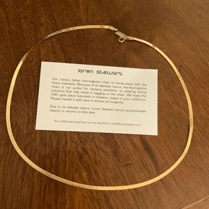Loren Stewart 10k Gold  16” Herringbone Chain